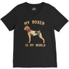 my boxer is my world V-Neck Tee