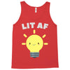 lit af kawaii light bulb Tank Top