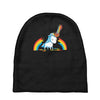 rainbow chainsaw massacre Baby Beanies