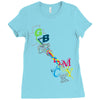 rgb cmyk Ladies Fitted T-Shirt