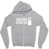 vacation alpaca bag animal Zipper Hoodie