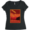 visit mordor Women's Triblend Scoop T-shirt