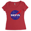 santa nasa Women's Triblend Scoop T-shirt