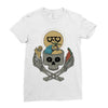 summer skull Ladies Fitted T-Shirt