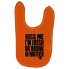 kiss me i'm irish or drunk or whatever t shirt st patricks day funny t Baby Bibs