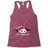 August Peeking Out Baby Girl Racerback Tank
