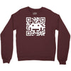 space alien qr code Crewneck Sweatshirt