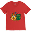 scaredy cats V-Neck Tee