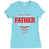 Have No Fear Father Is Here Ladies Fitted T-Shirt