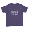 namaste in bed off shoulder Youth Tee