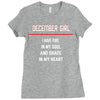 December Girl Ladies Fitted T-Shirt