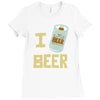 i beer beer Ladies Fitted T-Shirt