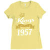 kings are born in 1957 Ladies Fitted T-Shirt