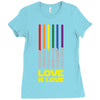 Lightsaber Rainbow - Love Is Love Ladies Fitted T-Shirt