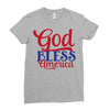god bless america Ladies Fitted T-Shirt