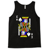 party king design funny humor cool graph baseball Tank Top