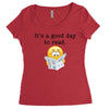 it's a good day to read Women's Triblend Scoop T-shirt