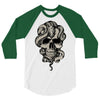 skull snake 3/4 Sleeve Shirt