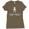 ashens vinnie vole Ladies Fitted T-Shirt