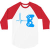 game heart beat 3/4 Sleeve Shirt