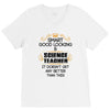 smart good looking science teacher profession V-Neck Tee