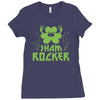 sham rocker shamrock Ladies Fitted T-Shirt