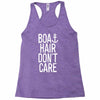 boat hair don't care Racerback Tank