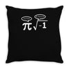 be rational get real nerdy geek pi nerd Throw Pillow