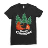 Happy Camper Ladies Fitted T-Shirt