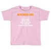 November Girl Hated By Many Toddler T-shirt
