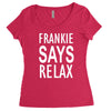 frankie says relax retro vintage Women's Triblend Scoop T-shirt