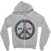peace in our time vectorized Zipper Hoodie
