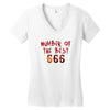 Number Of The Best Women's V-Neck T-Shirt