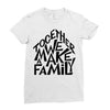 together we make a family Ladies Fitted T-Shirt