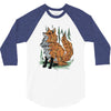 polygon fox graphic 3/4 Sleeve Shirt