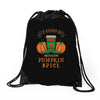 i'd rather be drinking pumpkin spice Drawstring Bags