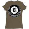 8ball skull Ladies Fitted T-Shirt