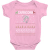 capricorn christmas ugly sweater Baby Onesie