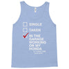 in the garage working on my honda Tank Top