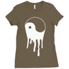 yang and yin dripping chinese symbol fashion geek samurai Ladies Fitted T-Shirt
