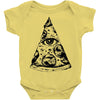 illuminati pizza Baby Onesie