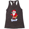 father christmas ringing xmas bells santa Racerback Tank