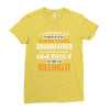 I Never Dreamed I'd Grow Up To Be A Super Cool Grandfather Of Freaking Ladies Fitted T-Shirt