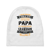 Super Cool Papa Of A Freaking Awesome Grandson Baby Beanies