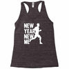 new year, new me running fitness Racerback Tank