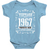 vintage made in 1967 perfectly aged a living legend Baby Bodysuit