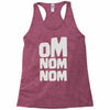 om nom nom Racerback Tank
