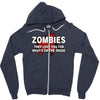 zombies love you, ideal birthday gift or present Zipper Hoodie