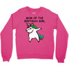 mom of the birthday girl Crewneck Sweatshirt