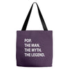 pop the man the myth the legend Tote Bags
